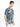 Mens Blue Resort Collar Abstract Print Shirt