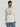 Men Light Weight Kangaroo Pocket Graphic Printed Off White Hoodie