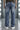 Men Blue Relaxed Badge Side Slit Jeans