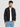 Men Relax fit Charcoal Cotton lycra Denim jacket with front zipper