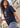 Women Navy Blue Oversize Floral Graphic Printed T-Shirt