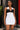 Women White Plunge Neck Bow Dress