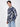 Men Blue Abstract Print Single Pocket  Slim Fit Shirt