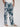 Men Blue and White Floral Print Relax Lounge Pants