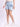 Women Blue Washed Denim Cargo Shorts