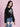 Women Black Graphic Print Cropped Sweatshirt