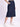 Women Blue A-Line Cargo Denim Skirt