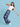 Women Wide-Leg Dark Shade Blue Jeans