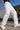 Men White Relaxed Cropped Jeans