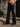 Men Black Boot-Cut Solid Jeans