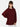 Women Solid Maroon Long line Oversized Sweatshirt