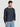 Men Relax fit Navy Cotton Denim jacket with Front zipper