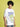 Men White Printed Oversized T-Shirt