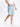 Men Light Blue Baggy Medium-Distress Denim Shorts