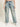 Women Low Fade Relaxed-Fit Tinted Denim Cargo Jeans