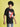 Men Black Typography Printed Oversized T-Shirt