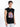 Men Black Sleeveless Graphic Oversized T Shirt