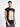 Men Black Sleeveless Graphic Oversized T Shirt
