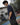 Men Navy Oversized Solid T-Shirt