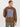 Men Crew Neck Drop Shoulder Graphic Printed Brown Sweatshirt