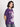 Women Purple 'Radiance' Graphic Oversized Tshirt