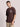 Men Brown Typography Print Oversize T Shirt