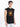 Men Black Sleeveless Graphic Oversized T Shirt