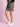 Women Crushed Nylon Cargo Skirt