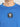 Men Blue coloured Drop shoulder Oversized T Shirt with embroidery badge