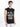 Men Black Sleeveless Typography Oversized T Shirt