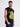 Men Black Sleeveless Graphic Oversized T Shirt