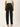 Women Black Solid Straight Fit Denim Jeans