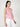 Women Pink Overlap Check Top with Side Knot