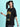 Women Oversize Fit Black Pub Fiction Puff Print T-Shirt