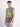 Men Grey Acid Wash Sleeveless Graphic Oversize T Shirt