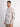 Men White and Brown Floral Printed Slub TextureShirt