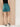 Women Teal Interlock Oversized Solid Shorts