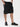 Men Black Crushed Nylon Baggy Fit Cargo Shorts