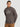 Men Crew Neck Drop Shoulder Graphic Printed Brown Sweatshirt