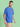 Men Blue Graphic Print Oversize T Shirt