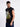 Men Black Sleeveless Graphic Oversized T Shirt