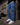 Men Navy Blue Straight Convertible Cargo Denim Trouser