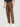 Men Brown Relax Fit Pleated Trousers