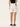 Women White Loose Fit Solid Casual Shorts