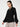 Women Classic Bishop Sleeve Black Casual Shirt