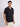 Men Navy Blue Textured Resort Collar Shirt