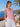 Women Pink Overlap Check Top with Side Knot
