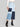 Women Patch Worked Pure Cotton Denim Maxi Skirt