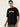 Men Black Typography Print Oversize T Shirt