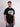 Men Black Typography Print Cotton T Shirt